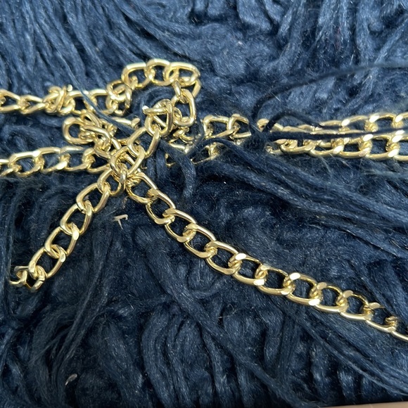 NWOT Steve Madden Nude Cutch Crossbody Bag with Chain link - Picture 3 of 6